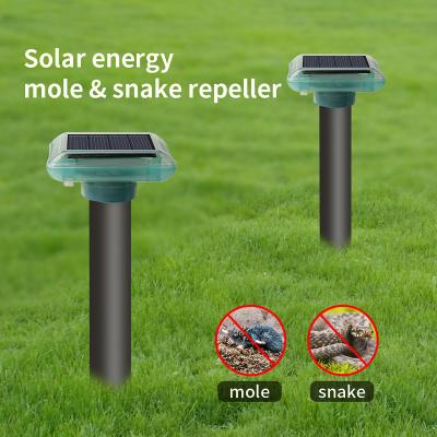 China OEM Viable New Arrival Battery Buzzer Solar Powered Animal Vibration Pest Control 4pack Gopher Snake Mouse Rat Mole Ultrasonic Pests for sale