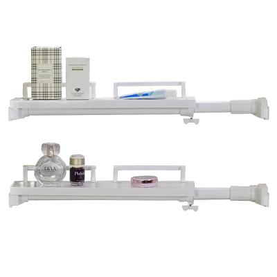 China New Telescopic Detachable Installation Without Tools Bathroom Rack Shelf Buffet Storage Racks Amp Racks for sale