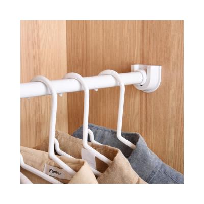 China Bathroom Manufacturers Wholesale Retractable White Fixed Clothes Hanging Rail Clothes Drying Rack for sale