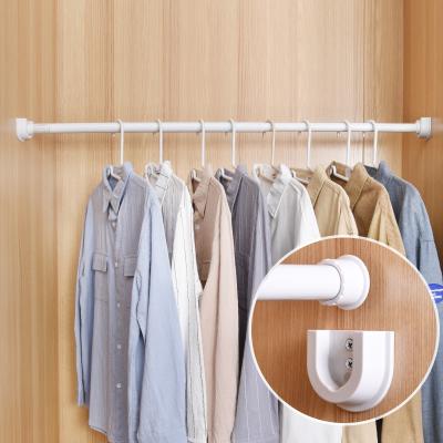 China Bathroom Wardrobe Clothes Retractable Fixed Rail Closet Organizer Hanging Shelves for sale