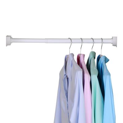 China Fixed Telescopic Clothes Rail Wardrobe Bathroom Clothes Rail Clothes Hanging Metal for sale