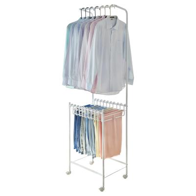 China Recommended Selling Best And Durable Rough White Removable Portable Bathroom Clothes Rack Airer Drying Rack Wall Mount Clothes Dry Rack for sale