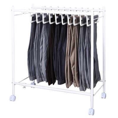 China Factory Direct Wholesale Mobile Tenlescopic Telescopic Panty Hanger Bathroom Racks Hanger Rack for sale