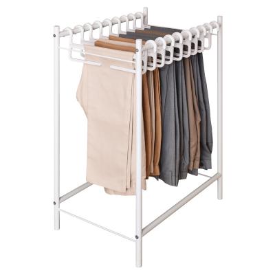 China Bathroom Bedroom Closet Organization Hanging Rack For Pant Wardrobe Multi Functional Trouser Rack Hanger for sale