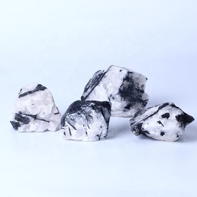 China Wholesale Natural Raw Black Tourmaline Gemstone Chakra Reiki Europe Healing Rough Stone For Decoration for sale