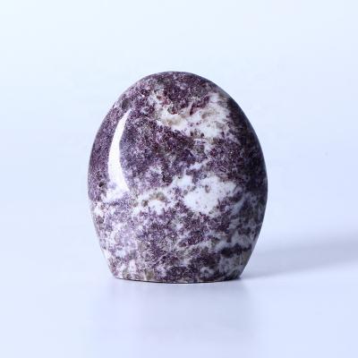 China Standing Stones Crystal Crafts For Home Decoration Europe Lepidolite Rock High Quality Natural Healing Stone Wholesale for sale