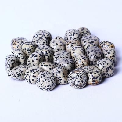 China Europe Natural High Quality Wholesale Bulk Natural Quartz Tumble Stones Spiritual Healing Dalmatian Jasper Tumbles Stones Crystals for sale