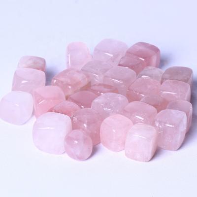 China Natural FengShui Decoration of Rose Quartz Tumble Stone For Healing Crystal Polished Rough Stones Hot Sale from Europe for sale