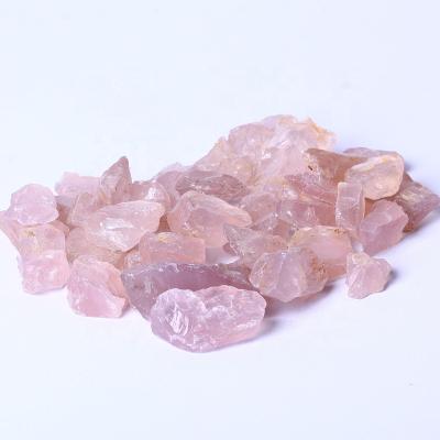 China Natural Rose Crystal Big Size Gemstone Europe Raw Wholesale Bulk Rose Quartz Rough Stone High Quality for sale