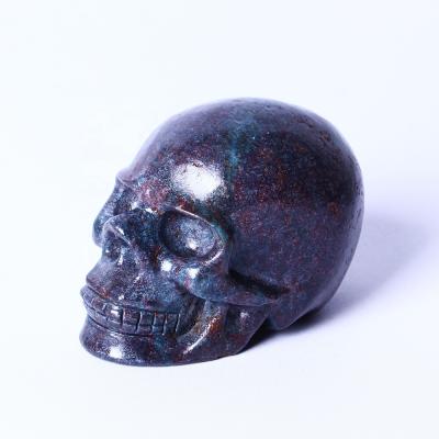 China Europe WholesaleNatural Crystal Healing Crafts Quartzl Gemstone Ruby Kyanite Skulls Folk Crafts for Feng Shui Home Decoration for sale