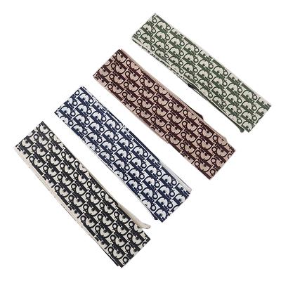 China Lengthen the 2021 Korean version of the new houndstooth ribbon silk scarf handle ribbon headband scarf wholesale for sale