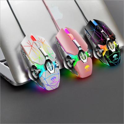 China 3D S30 Gaming Mouse RGB Luminescent Mouse USB Wired Desktop E-sports Water-cooled Mechanical Gaming Mouse for sale