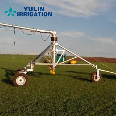 China Increase Irrigation Ratio Three Wheel Towing Irrigation Of Central Pivot Irrigation System for sale