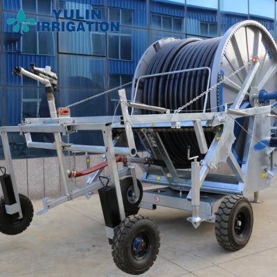 China Hot--High Quality Hose Reel Irrigation System Immersion Galavanization Hose Reel Irrigator for sale