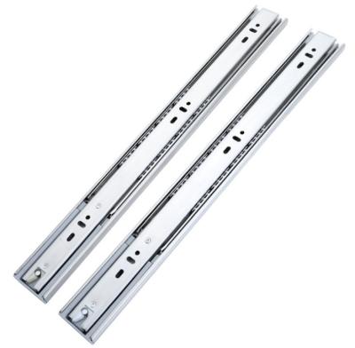 China Easy Installation Stainless Steel Three Fold Expansion Ball Bearing Drawer Slide Rails Full For Cabinet Accessories Drawer Guide Rails for sale