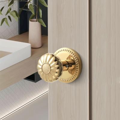 China The new door maker pumpkin shaped door lock handle interior door handle lock bathroom door for sale