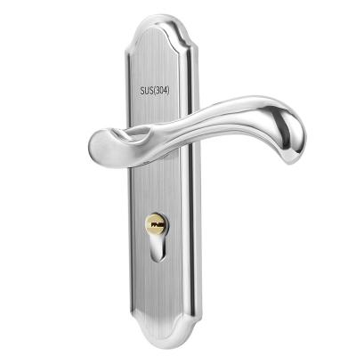 China High Quality Durable High Security 304 Stainless Steel Lever Handle Door Lock With Lock Cylinder for sale