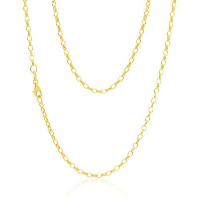 China Hip Hop Style Wholesale 925 Sterling Silver 50cm Belcher Romantic Gorgeous Chain for sale