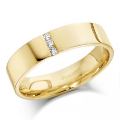 China Boutique Top Quality Romantic 18k Yellow Gold Wedding Ring Hot Sale Moissanite Ring for sale