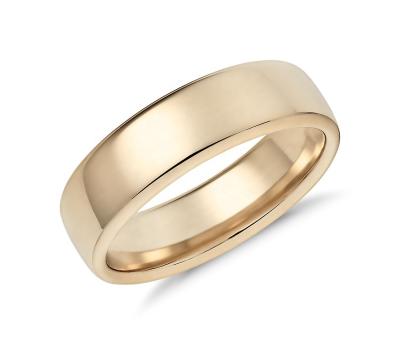 China Vinci Jewelry 2021 New Product Romantic Love Rings 6Mm For Woman Or Man Lover Rings 14K Gold for sale