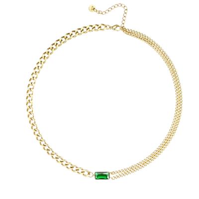 China Romantic Emerald Cut Emerald Gold Plated 925 Sterling Silver Hot Sale Wholesale Price Bracelet for sale