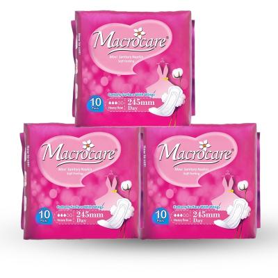 China Macrocare Brand Super Absorbent Sanitary Napkin Manufacturer,Wholesale Sanitary Pad For Women,Negative Ion Sanitary Napkin for sale