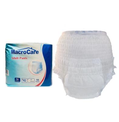 China Factory Wholesale Plain Weave Disposable Adult Diaper Panties for sale