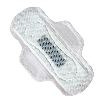 China Smell Control OEM Feminine Anion Bamboo Charcoal Sanitary Napkin for sale