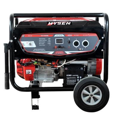 China Portable Generator Supply Electric Power For Home Use China 5.5KW 5.5kva 6KW AC Alternator 110v 220v 15HP 5kva Electric Mobile Gasoline Generator 5kw stromerzeuger manufacturer 5 for sale