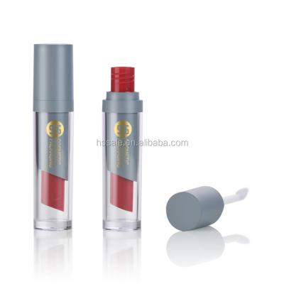 China Cosmetic Elegant Empty Plastic Lip Gloss Tube Lip Gloss Tube Lip Brush Foot Doe 7ml Empty Tube for sale