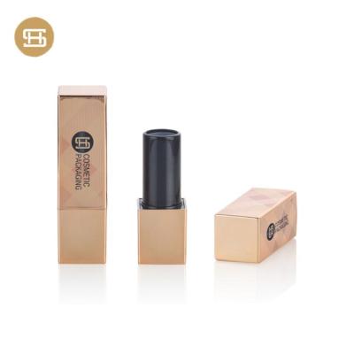 China Plastic Packaging Cosmetic Square Shape ABS Premium Magnetic Custom Lipstick Empty Tube for sale