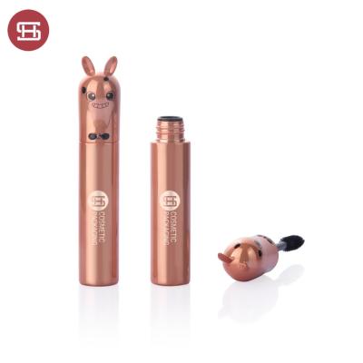 China 12ml Cosmetic Cute Animal Shaped Empty Mascara Private Label Mascara Container Mascara Tubes With Big Brush for sale