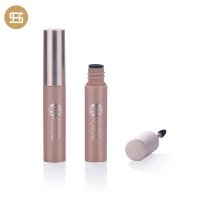 China Custom Logo 2.5ml Eyelash Serum Oil Bottle Packaging Soft Touch Cosmetic Custom Plastic Pink Mascara Tube for sale