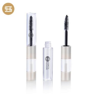 China Double Sides Cosmetic Mascara Tube 2 In 1 Single Bottle Style Empty Mascara Containers Eyeliner Tube With Brush for sale