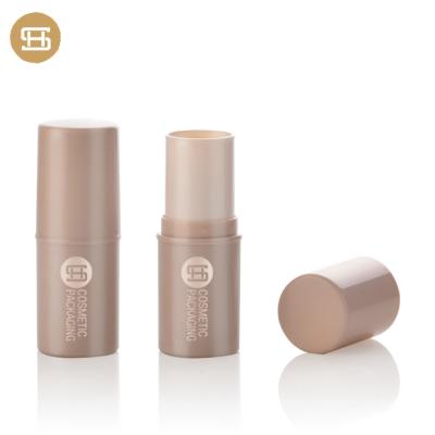 China Hot Sale Cosmetics 15G Empty Pink Round CUTOUT and HIGHLIGHT Makeup Foundation Stick Packaging for sale