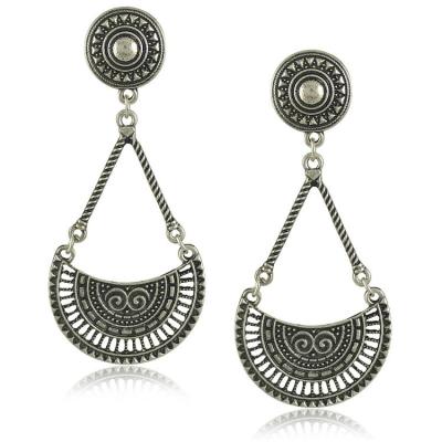 China High Quality Alloy Fashion Antique Long Stud Earrings Geometry Earrings High Quality Jewelry for sale