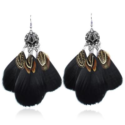 China New Alloy Imagination Antique Earrings Alloy Feather Earrings Hook Earrings High Quality Dreamy Jewelry for sale