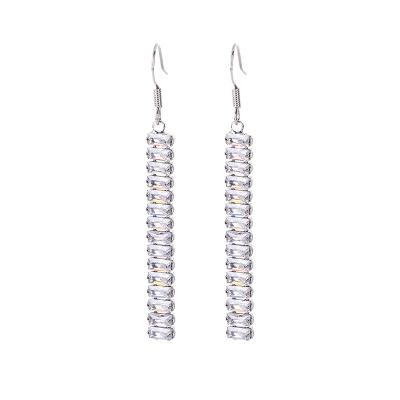 China Alloy Earring Jewelry Handmade Charm Silver Plated Long Earrings for sale