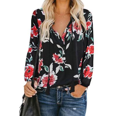 China Multicolor floral print anti-pilling rural blouse for sale