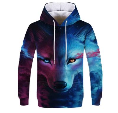 China High quality anti-pilling street wear 2021 over size wholesale digital 3D printing plus size men's hoodies and sweatshirts for sale