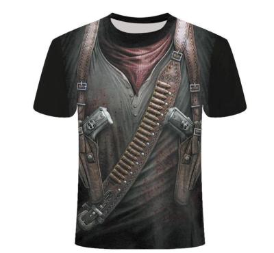 China Wholesale 3D Printing Men's Hot Sale 3D Digital O Neck Digital T-shirt Printing T-shirt for sale