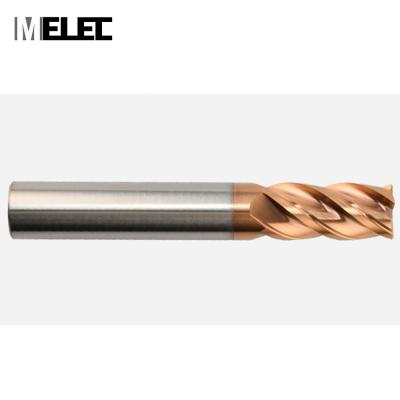 China CNC Process MELEC CNC Tools 12R1*30*D12*75mm AlTiN/TiAIN/TiCN/Tin coated hrc58 4 flutes Combo Solid Carbide Corner Radius Milling Cutter for sale