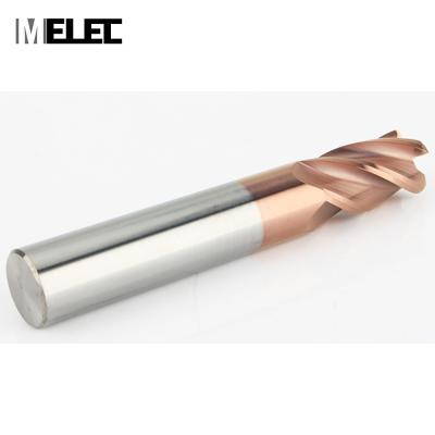 China CNC Process MELEC CNC Tools 10R1*25*D10*75mm AlTiN/TiAIN/TiCN/Tin coated hrc58 4 flutes Combo Solid Carbide Alloy Corner Radius Milling Cutter for sale