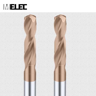 China MELEC CNC Process Customized Size 3D 5D Inner Tungsten Coolant Solid Carbide Twist Drill Bit For Metal for sale