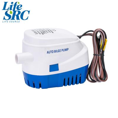 China LifeSRC 1100gph Marine Bilge Pump Price Automatic Small 12v 24v ABS DC Water Pump For Yacht Boat for sale