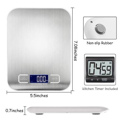 China With Tray Digital Food Scale for Kitchen Weight Scale weighs in ounces g kilogram pound ounce pounds kilogram gram for sale