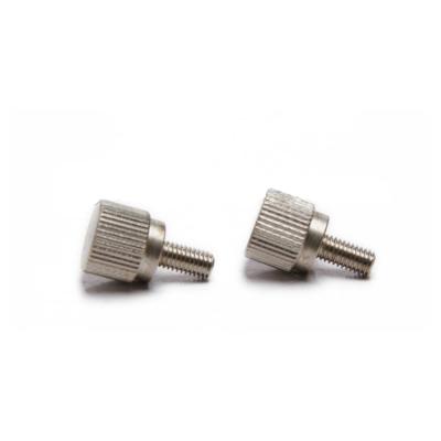 China Flat Knurled Thumb Screw Galvanized Studs Metric Inch Screw for sale