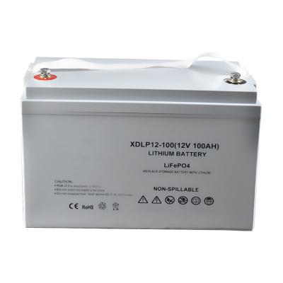 China And 12v and 24V lithium ferrous phosphate energy storage batteries for family room cars. 12v100ah 24v100ah for sale