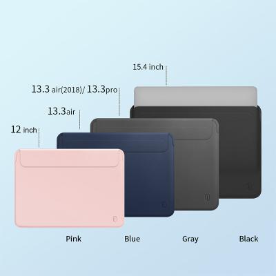 China Custom Wholesale Size Shockproof PU Leather Laptop PC Covers Case Bag Tablet Filter Mount For Macbook Pro Max for sale