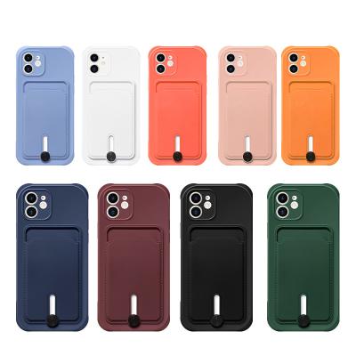 China Hot Sales Shockproof Phone Cases Credit Card Holder Phone Cases For iPhone 11 and 12 Series for sale